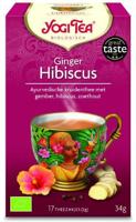 Yogi Tea Yogi Tea Ginger Hibiscus Bio (17st) - thumbnail