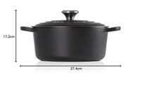 Le Creuset Braadpan Signature Mat Zwart ø 26 cm / 5,3 liter - thumbnail