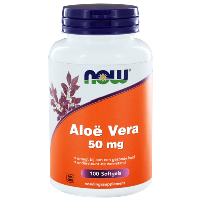 NOW Aloë Vera 50 mg Softgels NOW Aloë Vera 50 mg Softgels