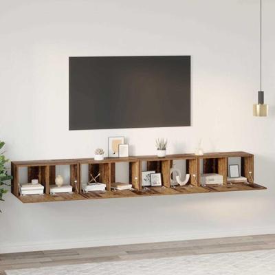 Tv-meubelset 4 pcs Oude hout Medium 30 x 60 x 30.5 cm