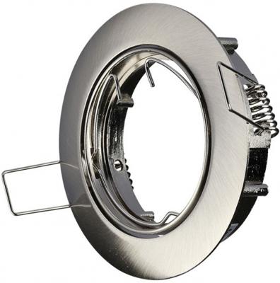 V-Tac Inbouw spot verstelbaar 50mm rond geschuurd staal 5013316