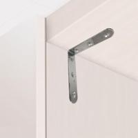 Hoeksteun EDM 86093 an24 Roestvrij staal 8 x 8 x 1,9 cm 4 Stuks - thumbnail