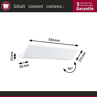 Paulmann Ranva 79506 Wandlamp 13 W LED Wit (mat) Paulmann Ranva 79506 Wandlamp 13 W LED Wit (mat)