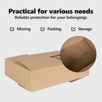 VidaXL Vouwdoos met opslag 50 pcs naturel 40 x 30 x 10 cm karton - thumbnail