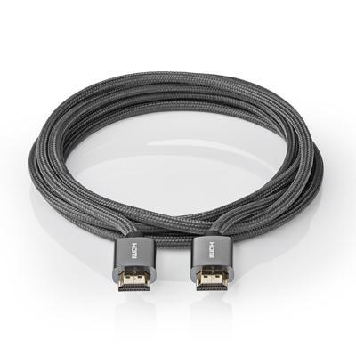 Nedis High Speed ??HDMI-Kabel met Ethernet | ARC | 2 m | 1 stuks - CVTB34000GY20 CVTB34000GY20 Nedis High Speed ??HDMI-Kabel met Ethernet | ARC | 2 m | 1 stuks - CVTB34000GY20 CVTB34000GY20