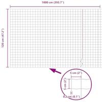 VidaXL Euro hek groen 1,2 x 10 m pvc-gecoat ijzer - thumbnail