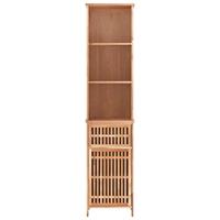 Badkamerkast 42x29x182 cm massief walnotenhout - thumbnail