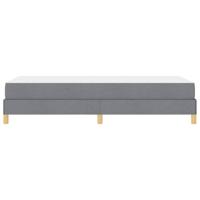 Boxspring bed Lichtgrijs en Bruin 80 x 200 cm - thumbnail