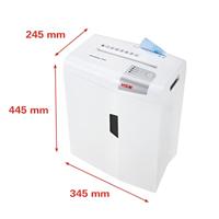 HSM shredstar X10 Papierversnipperaar 10 vellen Cross cut 4.5 x 30 mm P-4 20 l Ook geschikt voor CDs, DVDs, Nietjes, Paperclips, Creditcards - thumbnail