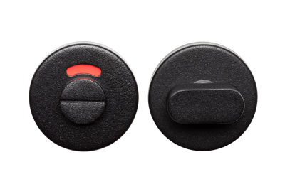 Vrij-Bezet rozet zwart rond