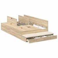 Opbergbedframe Sonoma Eiken 226,5 x 120 x 31,5 cm Bewerkt hout - thumbnail