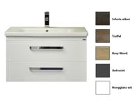 Sanicare Q10 badkamermeubel 2 laden 80 cm grey-wood - thumbnail