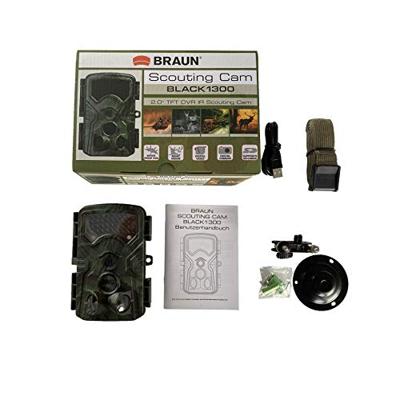 Braun Germany BRAUN Scouting Cam Black1300 Wildcamera 13 Mpix Timelapsevideo, Geluidsopnames Camouflage