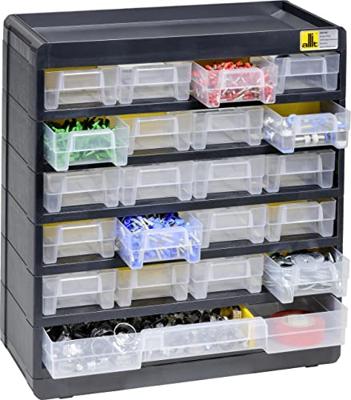 Allit 458090 Opslagmagazijn VarioPlus Basic 32 (b x h x d) 300 x 335 x 135 mm Zwart, Geel 1 stuk(s)