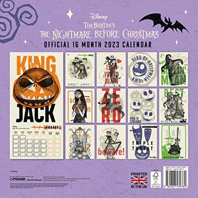 Disney The Nightmare Before Christmas Calendar 2023