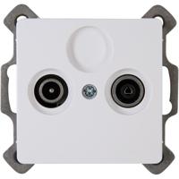 KOPP Televisie/Radio Coax Wandcontactdoos - Inbouw - Glans Wit - thumbnail