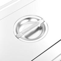 VidaXL Deksels 2 st voor gn 1/1 schalen roestvrij staal - thumbnail