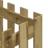 Plantenbak met hekontwerp 40x40x40 cm gempregneerd grenenhout - thumbnail
