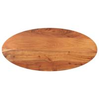 Tafelblad ovaal 100x50x3,8 cm massief acaciahout - thumbnail