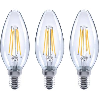 Sygonix SY-4945174 LED-lamp Energielabel E (A - G) E14 Kaars 4 W = 40 W Warmwit (Ø x h) 35 mm x 100 mm 3 stuk(s)