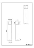 Trio Staande lampWitham antraciet 80cm - 477860142 - thumbnail