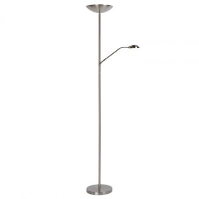 Lucide ZENITH - Leeslamp - LED Dimb. - 3000K - Mat chroom