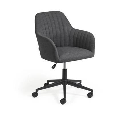Kave Home Bureaustoel 'Maddina' kleur Donkergrijs