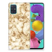 Samsung Galaxy A51 | TPU | Siliconen hoesje | Marmer Goud - thumbnail