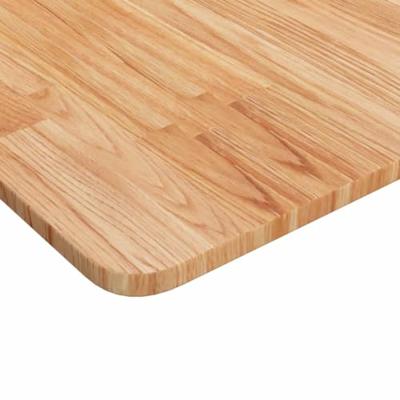 Tafelblad vierkant 40x40x1,5cm massief eiken lichtbruin