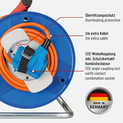 Brennenstuhl Garant G CEE 3 IP44 Kabelhaspel voor camping en maritieme doeleinden 25m H07RN-F 3G2,5 - 1182470100