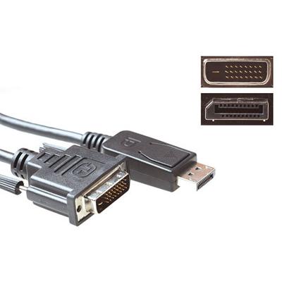 ACT AK3993 Verloopkabel DisplayPort Male/DVI Male - 1 meter