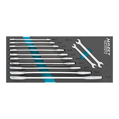 Hazet 163-519/12 Dubbele steeksleutelset Sleutelbreedte (metrisch) 10 - 36 mm