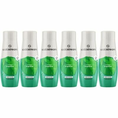 SODASTREAM Concentrates - Pak van 6 suikervrije muntconcentraten - Tot 54 liter dranken - 440 ml