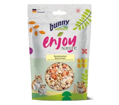 Bunny EnjoyNature Notenkraker-zaadmix, 150 g, aanvullend voer voor kleine knaagdieren, met hazelnoten en meelwormen Bunny EnjoyNature Notenkraker-zaadmix, 150 g, aanvullend voer voor kleine knaagdieren, met hazelnoten en meelwormen