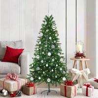 VidaXL Kerstboom met 150 led met standaard groen 150 cm pe - thumbnail