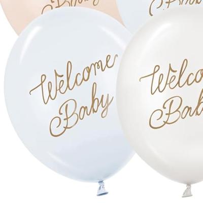 Ballonnen Welcome Baby Blauw Mix Professional (6st)
