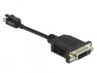 Delock 65979 DisplayPort / DVI Adapter [1x Mini-DisplayPort stekker - 1x DVI-bus 24+5-polig] Zwart 0.15 m - thumbnail