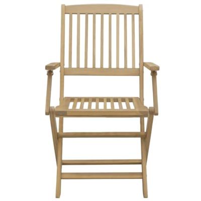Tuinstoelen 4 st inklapbaar 57,5x54,5x90 cm massief acaciahout - thumbnail
