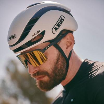 Abus helm gamechanger 2.0 shiny white m 54-58cm - thumbnail