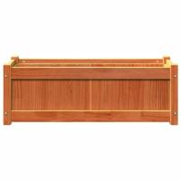 Plantenbak 90x31x31 cm massief grenenhout waxbruin - thumbnail