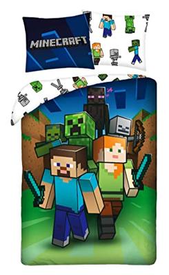 Minecraft Dekbedovertrek Monster Hunter - 140 x 200 cm - Katoen