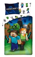 Minecraft Dekbedovertrek Monster Hunter - 140 x 200 cm - Katoen - thumbnail