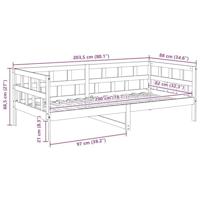 Slaapbank 80x200 cm massief grenenhout wasbruin - thumbnail