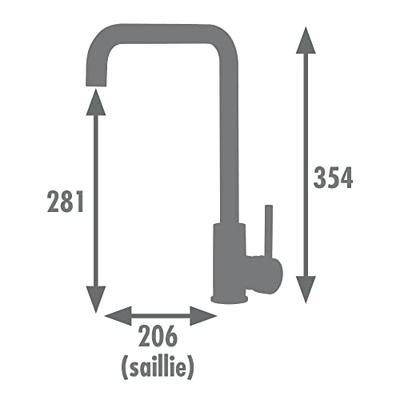 Mengkraan Rousseau Grijs Roestvrij staal Blik