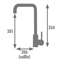 Mengkraan Rousseau Grijs Roestvrij staal Blik - thumbnail