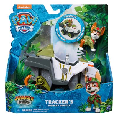 PAW Patrol Jungle Pups Trackers aapvoertuig met speelfiguur - thumbnail