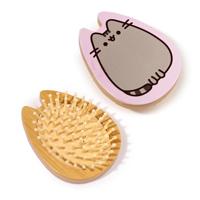 Pusheen de Kat-vormige Bamboe Haarborstel - thumbnail