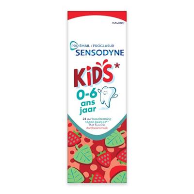 Sensodyne Proglasur Kids Aardbeiensmaak Tandpasta 0-6 Jaar Sensodyne Proglasur Kids Aardbeiensmaak Tandpasta 0-6 Jaar