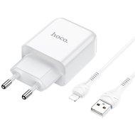 Hoco N2 Vigour Compacte USB Oplader + USB - Lightning oplader - Zwart (N2LB) Hoco N2 Vigour Compacte USB Oplader + USB - Lightning oplader - Zwart (N2LB)