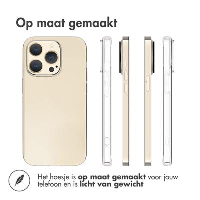 Accezz Clear Backcover iPhone 15 Pro Telefoonhoesje Transparant